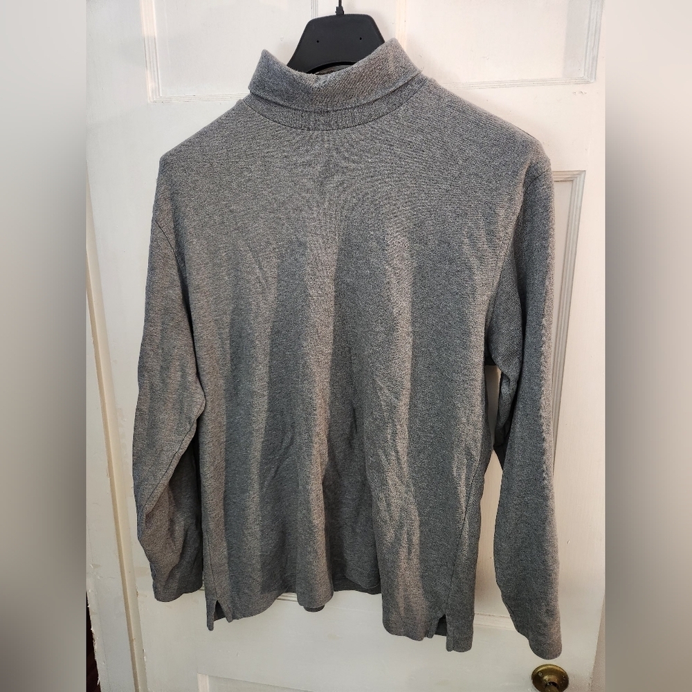 Izod Men's Turtleneck Sweater in Gray